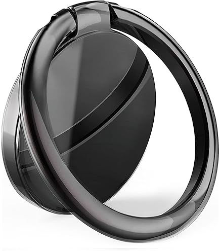 WLLHYF 4er Set Herzförmige Handy-Ringhalter – 360° Drehbar, Transparent, Faltbar Für Smartphones