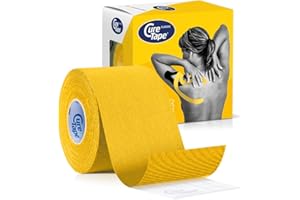 CureTape Classic 5cm | Vendaje Kinesiológico Resistente al Agua | Cinta Médica | Venda Neuromuscular | La Mejor Adhesión | Aumenta la Movilidad y el Rendimiento | Reduce el Dolor Articular