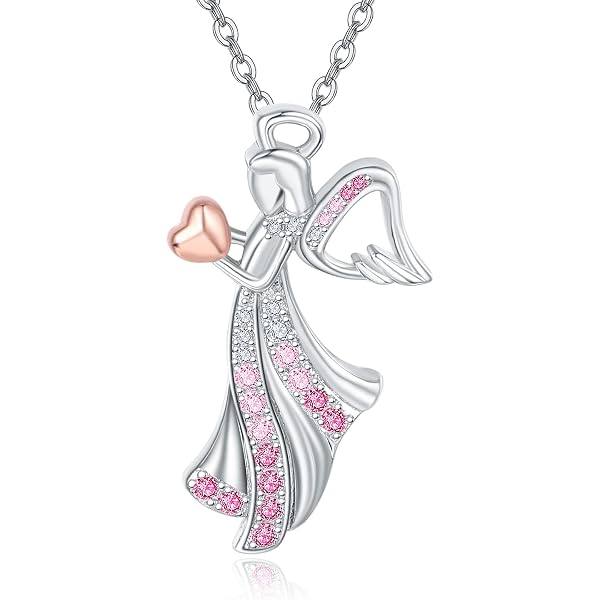 Collana Angelo Custode In Argento 925 Con Zirconia Cubica - Gioiello Significativo Regalo Per Donna - 2