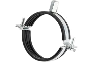 STEINBERG14 Obejma rurowa do rury zwijanej 80 mm wraz z gumą amortyzującą z EPDM - uszczelka uchwyt rura wentylator