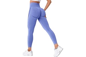 TAYOEA Leggings Sportivi a Compressione da Donna Yoga Lunghi Pantaloni Fitness Slim Fit Pantaloni Opachi Scrunch Pantaloni Senza Cuciture Push Up Vita Alta Esercizio Fitness Jogging