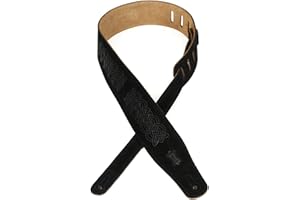 Levy's Leathers Levy's MS26CK-BLK Correas Para Guitarras Suede Leather Celtic Knot Emboss 2 1/2"" - Black"