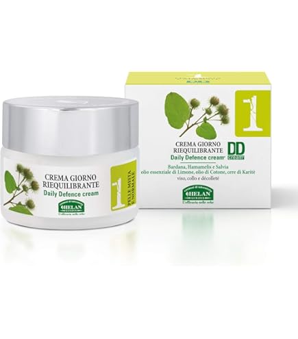 Helan Linea Viso 3 White Clay Face Moisturiser For Oily Skin Skincare Mattifying Action Against Impurities Daily Defence Cream With Extracts Of Cinnamon Sun Filter Made In Italy 50 Ml 2862933378 - View #9