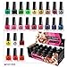 24 x NAIL POLISH VARNISH SET 24 DIFFERENT STANDARD COLOURS WHOLESALE BEST GIFT