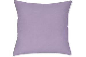 BYRON HOYLE Color of LILAC Waterproof Throw Pillow Cover,Pack of 2 Outdoor cushion cover,Outdoor Decorative Pillow case for Garden Patio Tent Couch,housewarming gift,45x45cm