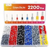2200 Pieces Electrical Terminals, OctBird Crimp Terminal with Insulated, Crimper Electrical Cable 0.5 mm&sup2; &ndash; 10 mm&sup2; with Assor