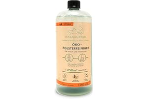 ‎GRASHÜPFER GRASHÜPFER® Öko-Polsterreiniger 1 L Konzentrat für alle Wasch- und Nasssauger für 250qm Polsterfläche "Tropischer Früchte Duft" I Nachhaltige Reinigung von Polstern, Teppichen, Matratzen und mehr