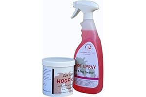 Horseleads Hoof Clay 900 g and Hoof Spray 750 ml Saver Combo, field dressing paste and antiseptic spray for thrush