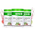 OZiva Vegan Collagen (Guava Glow) with Biotin & Vitamin C For Brighter & Youthful Skin | Collagen Supplement For Women & Men | Plant Based Powder | Certified Vegan 200g (Pack of 3)