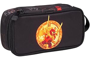 SKANDO BAGS Trousse Lego® Ninjago Dragon Energy : trousse spacieuse avec étiquette nominative, poignée latérale et matériau durable sans PVC, peut également être utilisée comme trousse de toilette