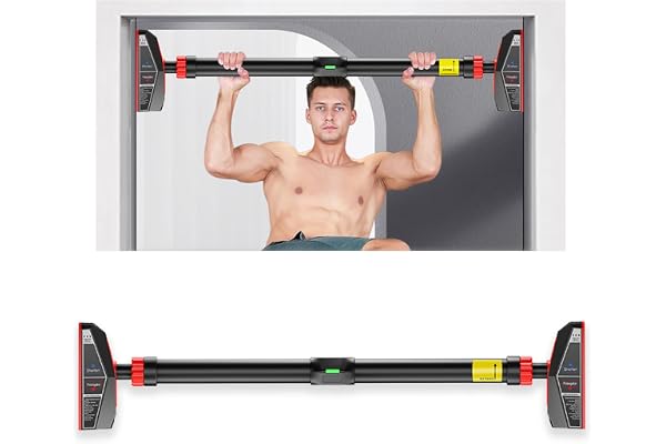Cockatoo Pull-Master Pull Up Bar For Home, No Screws Chin Up Bar With Locking Mechanism Max Load 200Kg Adjustable (70 to 100 CM)