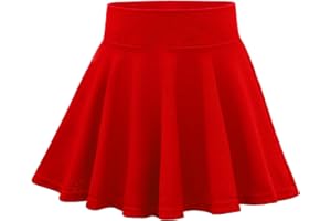 KAKU NANU Mädchen Hosenrock Rock mit Hose Drunter 9-14 Jahre Faltenrock Mädchen Kleidung Hohe Taile Sommerrock Minirock Schwarzer Rock Weiß Rosa