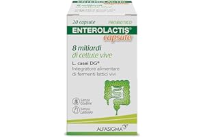Enterolactis confezione da 20 Capsule apribili: Fermenti lattici, Probiotici, supporto alla flora intestinale