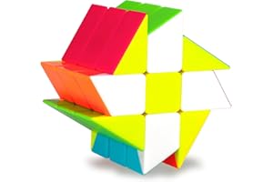 SISYS Speed Cube Fenghuolun Rompecabezas Cubo Mágico Liso Magic Puzzle Cube sin Pegatina Juguete Educativo para Niños y Adultos