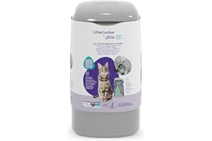 Litter Genie Easy Roll, ORIGINAL LitterLocker Katzenstreu-Eimer, preiswerteres und umweltfreundlicheres Entsorgungs-System, inklusive 1 Nachfüllkassette
