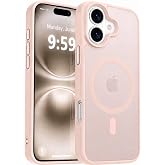 URUCHI iPhone 16 ile Uyumlu G&uuml;&ccedil;l&uuml; Manyetik Telefon Kılıfı, [Mag-Safe ile Uyumlu] [Askeri D&uuml;zey D&uuml;şme Koruması] [G&uuml;&ccedil;l&uuml; Silikon