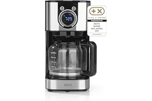 BEEM FRESH-AROMA-SWITCH caffettiera a filtro - vetro | Con brocca di vetro da 1,25 l | Elegante rotella di controllo per un facile utilizzo | Con timer 24 ore per una programmazione ottimale