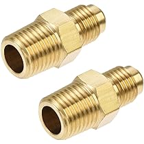 10 Raccords Hexagonaux Laiton 1/4" BSP Mâle - Pour Air, Eau, Carburant