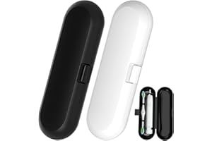 HSLXBY Elektrische Zahnbürste Etui Reiseetui,2 Stücke Zahnbürsten Reisebox Elektrische,Zahnbürstenbox Elektrische,Zahnbürsten-Schutzhülle mit Halter,Geeignet für Reisen und Geschäftsreisen