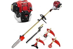 CLASHOP tagliaerba Decespugliatore a Scoppio GX50 4 Tempi Benzina Tagliabordi Leggero Maneggevole senza miscelare