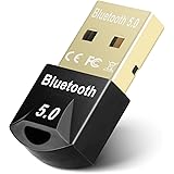 Maxuni Bluetooth Adapter USB 5.0, Bluetooth Dongle/Stick für PC, Laptop, Desktop, Headset, Lautsprecher, Tastatur, Maus und D