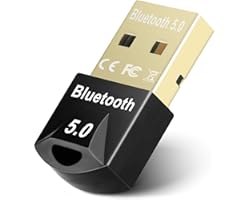 Maxuni Bluetooth 5.0 Usb Dongle Adapter for PC, Bluetooth Receiver for Laptop Computer Desktop, Support windows 10/8/8.1/7, L