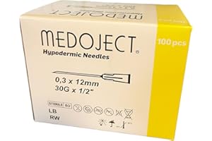 CHIRANA Einmal-Injektionskanüle, Steril, 100 Stück, 0,3x12mm, 30Gx1/2"