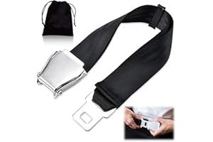 OKDANCE Airplane Seat Belt Extender Adjustable 6-32 In Airplane seatbelt extender for Fat Man Pregnant Woman Airport Essentials Seat Belt Extension with Portable Bag