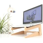 Hanwood Wooden Laptop Stand - Laptop Booster - Compatible with Laptops in Sizes 15" and Larger - ALS3