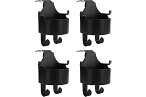PZJFH Car Seat Multifunctional Hook, 4PCS Multifunction Seat Cup Holder Hook for Car, 2 in 1 Car Hook & Backseat Cup Holder for Bottle, Universal Car Headrest Hook