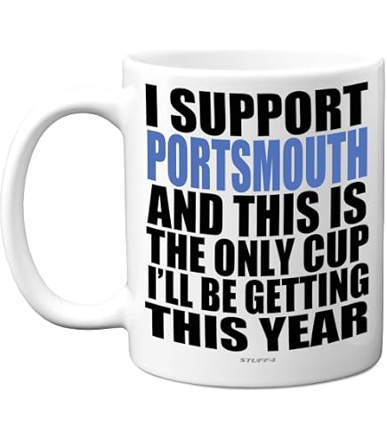 White Cotton Cards Geburtstagskarte – Motiv Portsmouth Pompey FC – 52 Stück Mit Umschlägen, 16x16 Cm