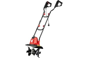 Wiltec 1050W Elektrisk Jordfräs 380v/m Kultivator med 16 Knivar, 32cm Arbetsbredd och 22cm -djup