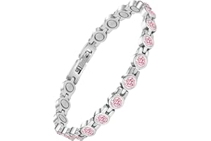 ‎JEROOT Jeroot Magnetarmband Damen magnetische Armbänder für Frauen-Ultrastarkes Titanstahl Magnet Armband Geschenk mit Entfernungswerkzeug