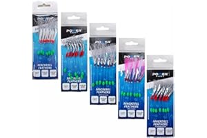 JOARDER Mackerel feathers sea fishing rigs lures 7 Hooks