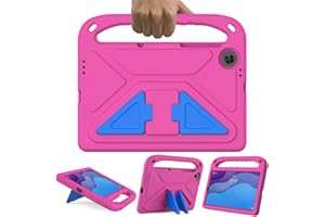 GOZOPO Niños Funda para Lenovo Tab M10 HD (2ª Generación) Tablet - 10.1" (TB-X306F, TB-X306X), a Prueba de Golpes Carcasa con Cubierta de Soporte [No para Lenovo M10 TB-X505]- Rosa