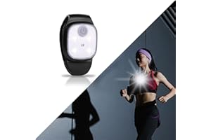 YURAGIM Lampada LED Ricaricabile con Clip, Lampada Frontale a LED Ricaricabile USB Torcia Frontale per Running 4 Modalità di Illuminazione Torcia Vivavoce per Corsa Campeggio Arrampicata Trekking Bici (1 Pcs)
