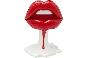 Kare Design oggetto decorativo Hot Lips, rosso/bianco, pop art, idea regalo giovani, cameretta ragazzi, decorazione divertente, iconico, stile moderno, 26 cm