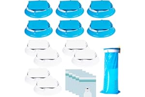 BEIIEB 12pcs Vomit Bag with 5pcs Sticky car Garbage Bag, Motion Sickness Vomit Bag, 1000ml Vomit Bag, Nausea Bag, Suitable for Travel Motion Sickness, Pregnant Woman Vomiting