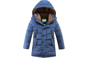 FTCayanz Giacca Bambini Giubbotto Piumino Invernale Trapuntato Imbottito Ragazzi Ragazze Caloroso Cappotto con Cappuccio