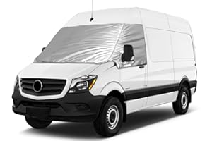 SOEKODU Cubierta de Parabrisas Delantero Reemplazo para Mercedes Sprinter 2016-2018, Cubierta de la Pantalla Delantera de Coche Reemplazo para VW Crafter, Protección Solar Impermeable