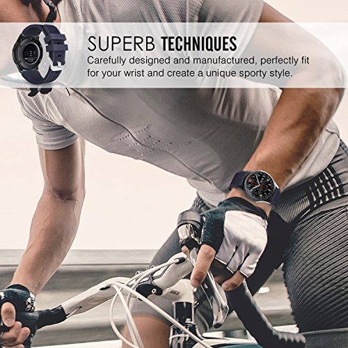 MoKo Gear S3 Frontier   Classic Watch Correa -  6-PZS  Reemplazo Suave Silicona Sport Strap Band para Samsung Gear S3 Frontier   S3 Classic   Moto 360 2nd Gen 46mm Smart Watch  NO APTA S2   S2 Classic   Fit2  Multi Colores