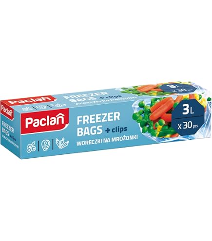 scatola 100 sacchetti freezer per alimenti congelati 1 l capacità 24 cm x 16 cm trasparente | Pierrot srl - Dal 1983 Professionali Emozioni