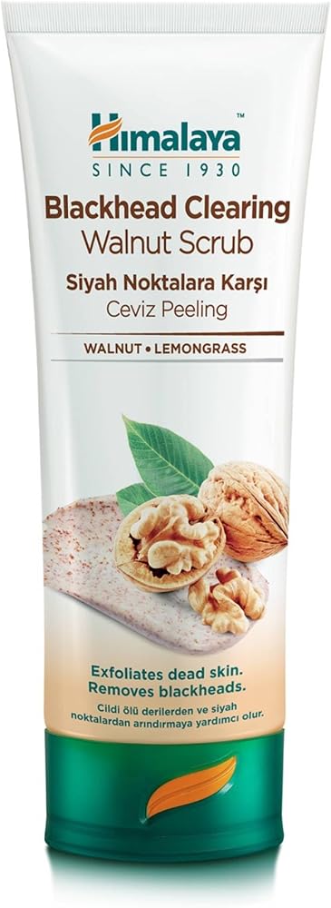 Himalaya Since 1930 Siyah Nokta Karşıtı Yüz Temizleyici Scrub, Peeling Etkili, Elma, Ceviz, Tüm Ciltler, 75 ml