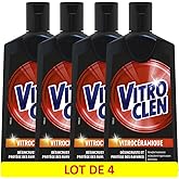 Vitroclen Botella limpiadora crema 3 en 1 de cerámica de 200 ml, lote de 4