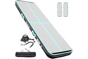 FBSPORT Ginnastica Artistica 10/20cm di altezza Tappetino da Ginnastica Gonfiabile, 2/3/4/5/6m Air Tumbling Track Tappetino Tappeto Ginnastica Artistica da casa, Tappetino da Allenamento, Yoga