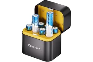 AA Wiederaufladbare Lithium Akkus 8 Pack mit Ladegerät, 1.5V 3600mWh Hohe Kapazität Wiederaufladbare AA Akkus, 2000 Zykl