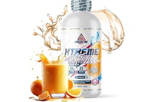 AS American Suplement | Extreme L-Carnitine 2000 | L Carnitine Liquide | Aide à la Définition Musculaire | Jus d'Orange Rafraîchissant | 1 Litre | Augmente les Performances et l'Énergie