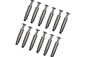 PISCIHOGAR VIDA PARA TU HOGAR PisciHogar Tornillo de Anclaje para Lona, cobertor de Piscina. 100% INOX (Acero-Aluminio) y escamoteable MONOBLOC. Pack de: (12 Uds)