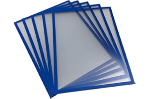 Shadow Foam Magnetic Document Holder | Pack of 5 | Internal Signage Frame | A5, A4, A3 Sizes (Blue, A3)