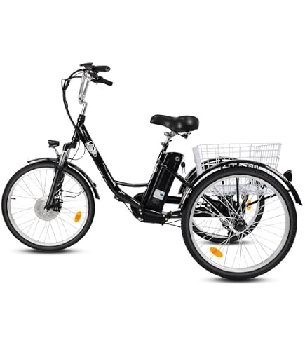 Triciclo Elettrico Pieghevole Per Adulti – Motore 500W, Batteria 48V 15Ah, Pneumatici 20x4, Autonomia 90 Km, Con Cestini